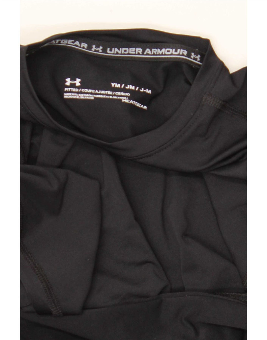 Under Armour Heat Gear Haut à manches longues pour garçon 9-10 ans Noir moyen