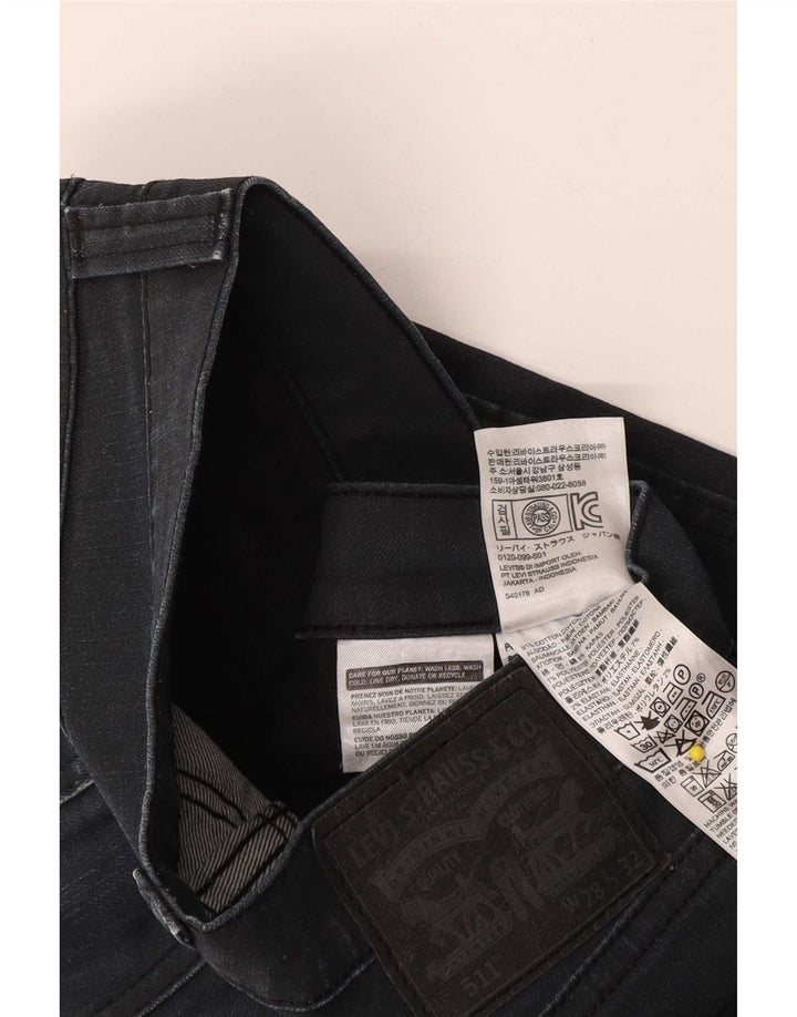 Levi's Jean Slim 511 Homme W28 L32 Bleu Marine Coton
