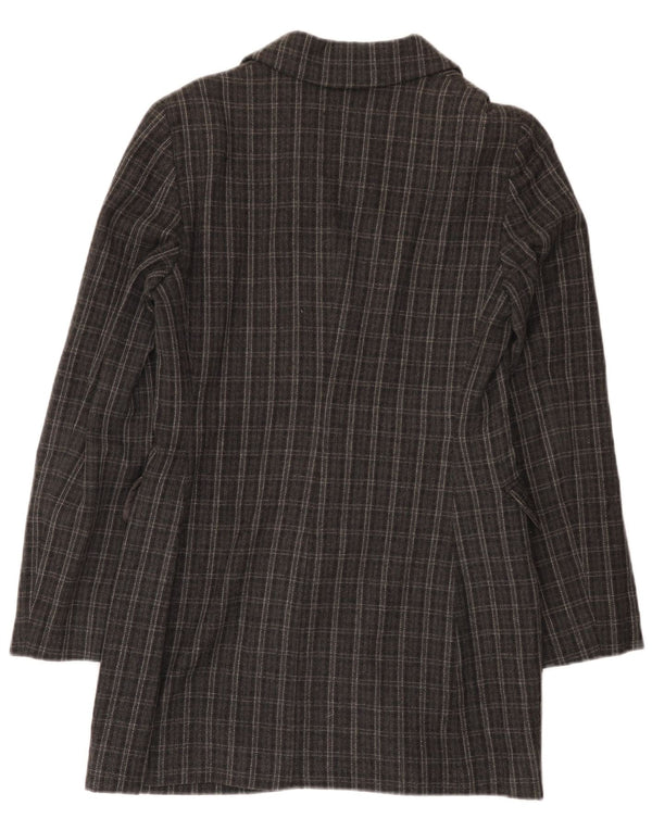 Alberta Ferretti Manteau croisé Philosophy pour femme UK 10 Petit Gris