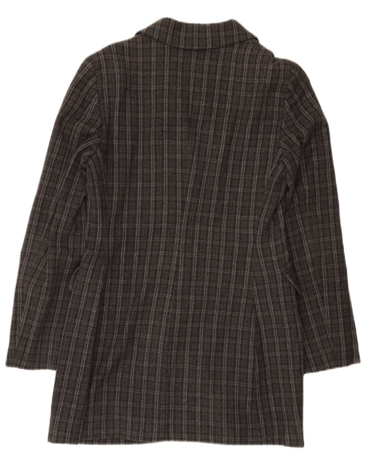 Alberta Ferretti Manteau croisé Philosophy pour femme UK 10 Petit Gris