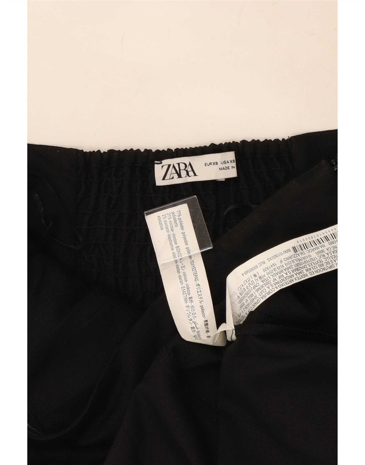 Zara Femme Robe Bustier UK 4 XS Noir Polyester