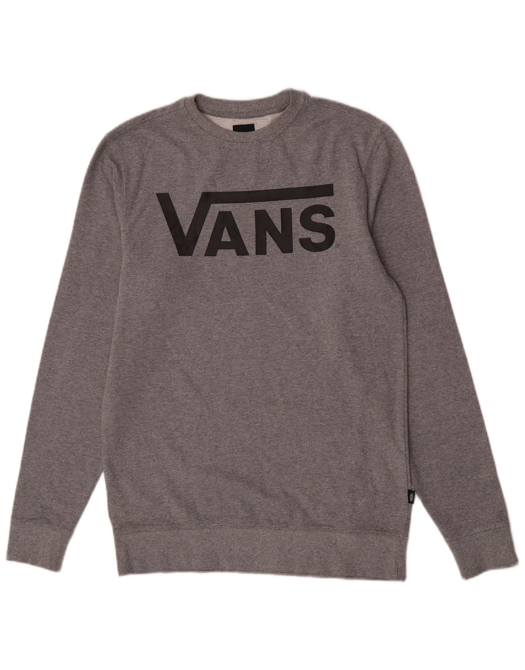 Vans Sweat-shirt graphique pour hommes, petit, gris, coton