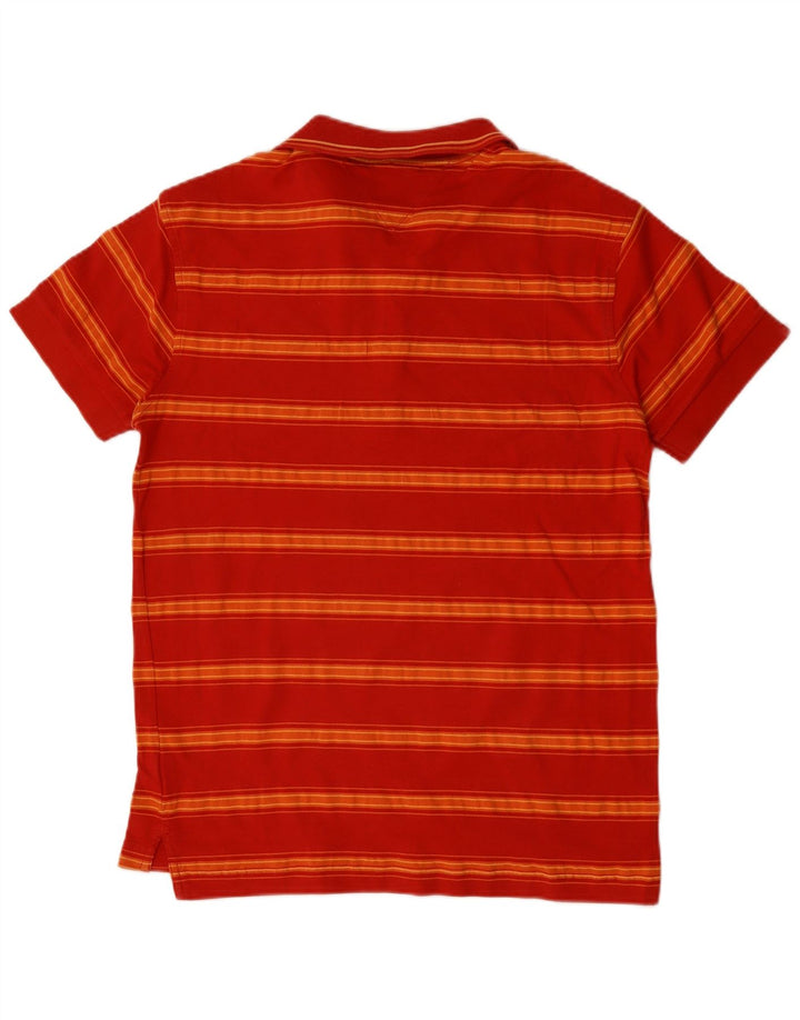 TOMMY HILFIGER Polo Homme Large Rouge Rayé Coton