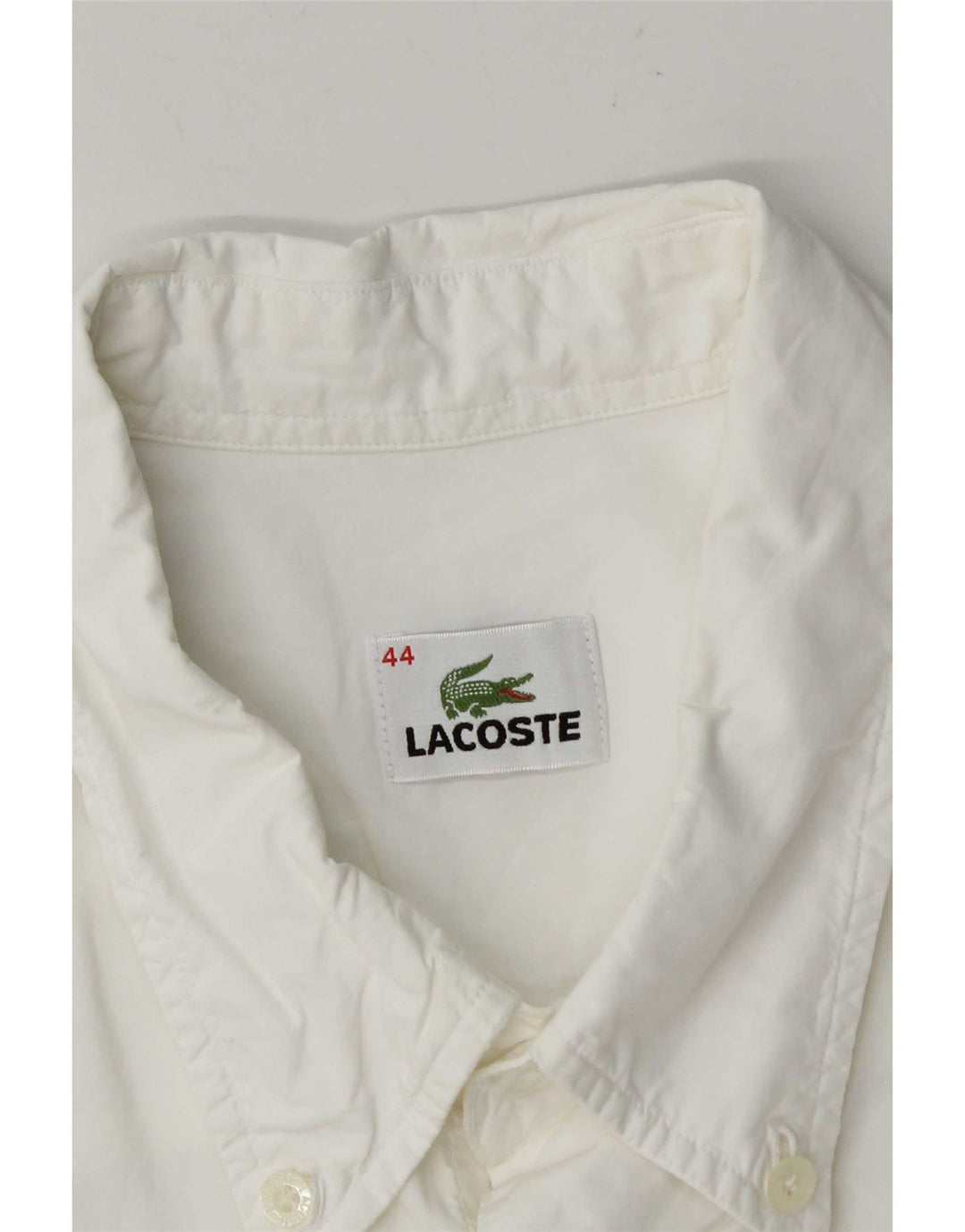 Lacoste Chemise à manches courtes pour hommes Taille 44 XL Blanc