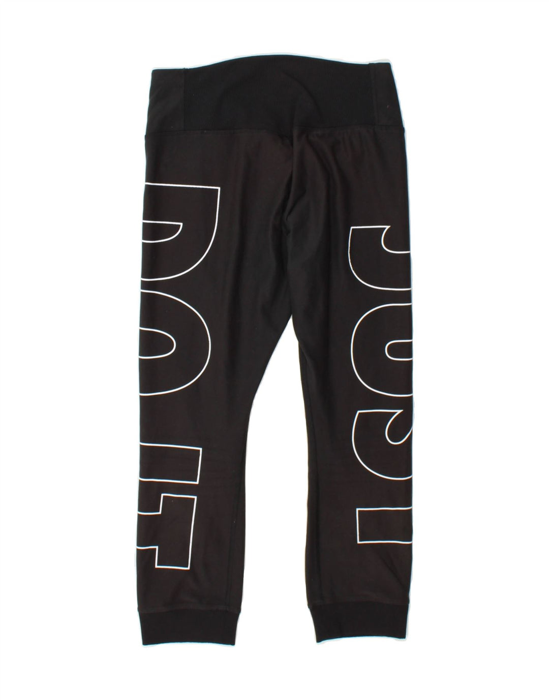 NIKE Womens Dri Fit Graphic Leggings UK 8 Small Black Polyester Vintage Nike and Second-Hand Nike from Messina Hembry 