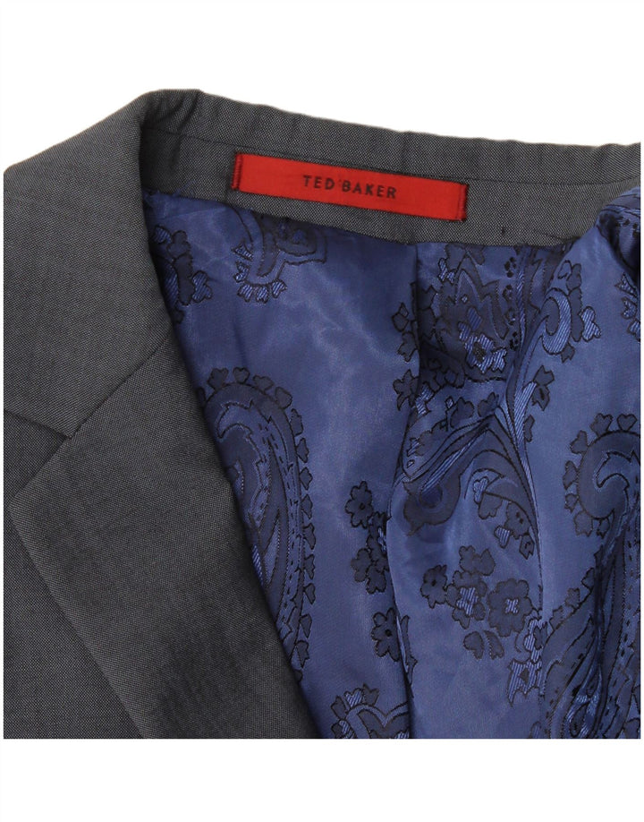 Ted Baker Veste blazer à 2 boutons pour homme UK 38 Bleu moyen