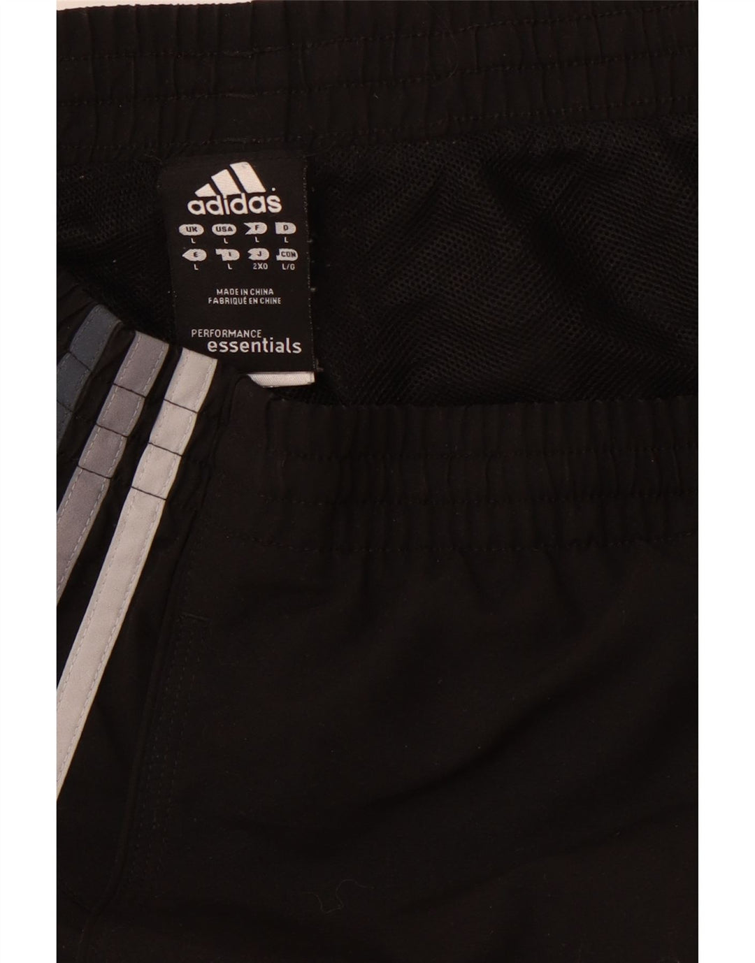 ADIDAS Short de sport Climalite pour hommes, grand, noir, polyester
