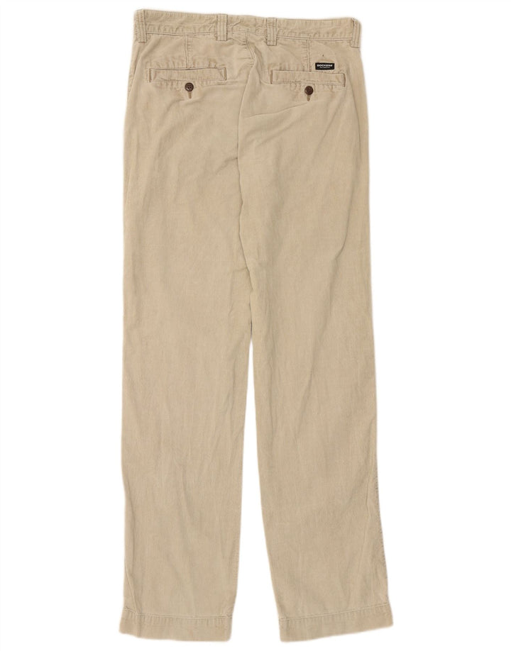 DOCKERS Pantalon Droit Velours Côtelé Homme W30 L32 Beige