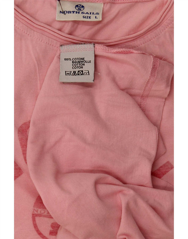 North Sails T-Shirt Graphique Homme Grand Rose Coton