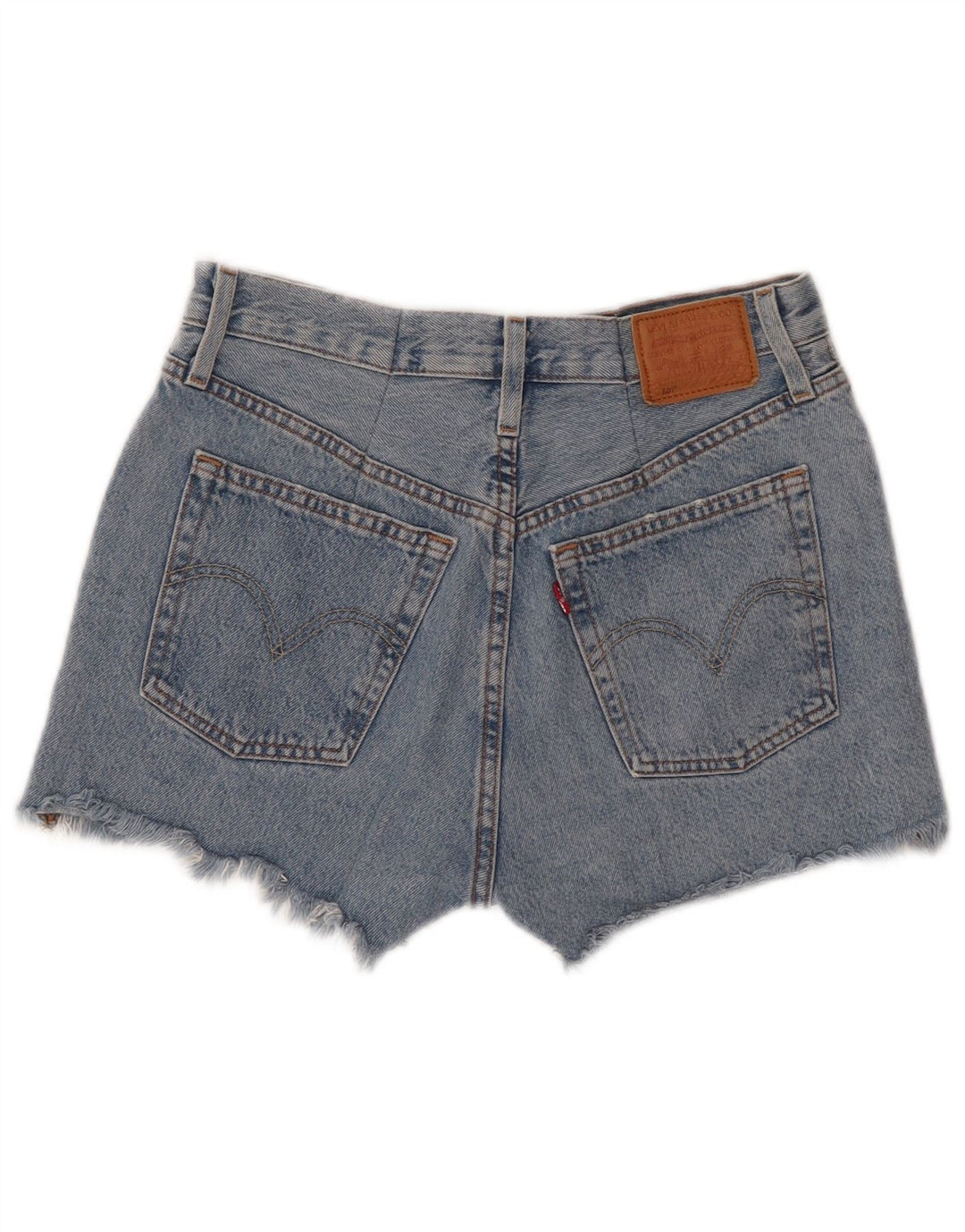 LEVI'S Short en Jean 501 Femme W27 Petit Bleu Coton