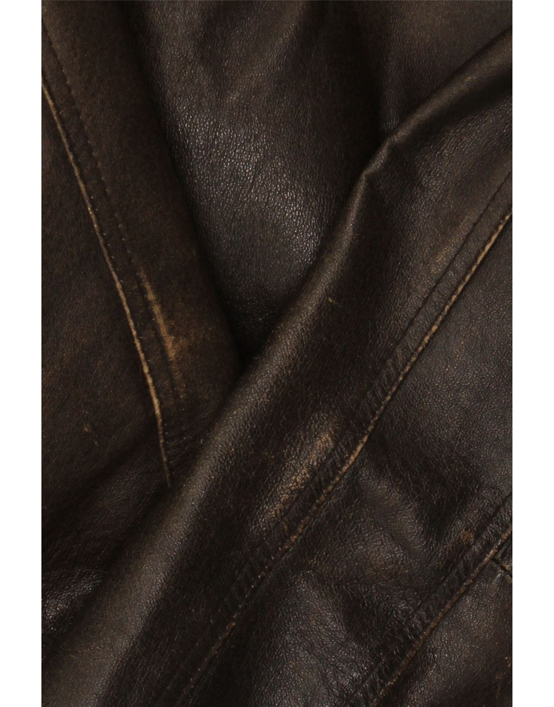 Route 66 Veste en cuir pour homme UK 40 Grand cuir marron