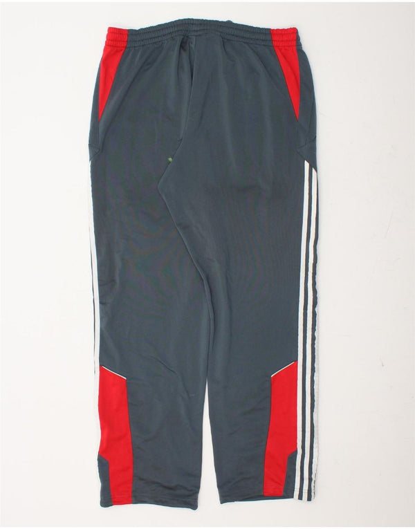 ADIDAS Pantalon de survêtement pour homme UK 42/44 Large Bleu Colorblock Polyester