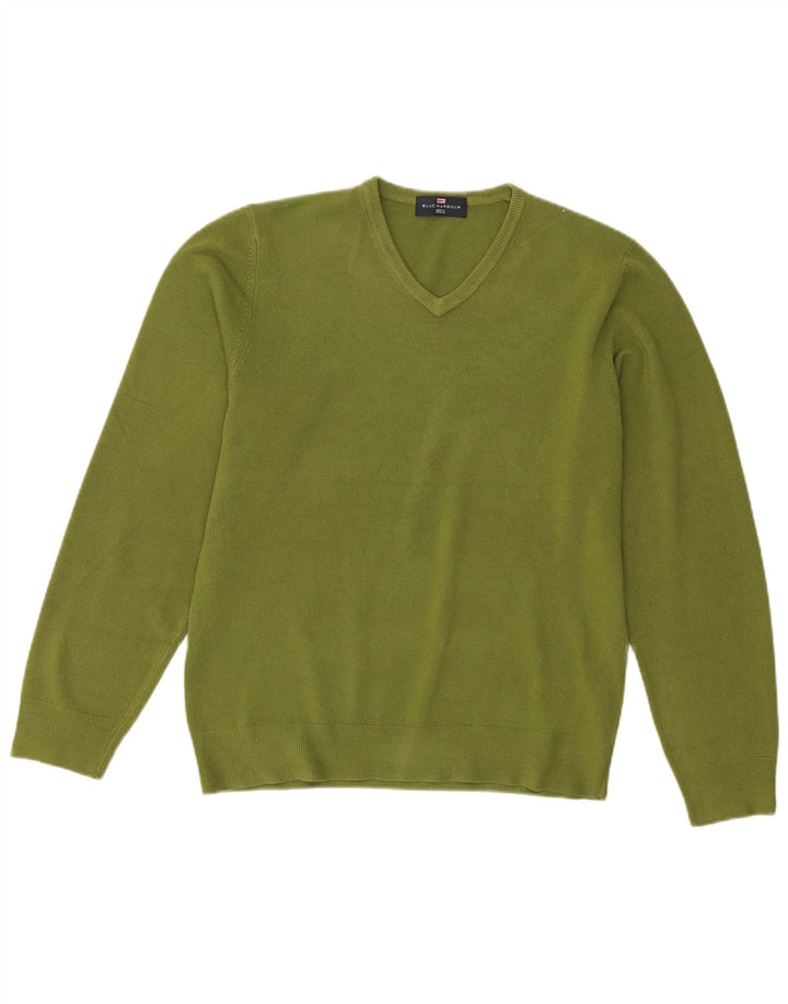 Marks & Spencer Pull Blue Harbor Col V Homme Vert Moyen