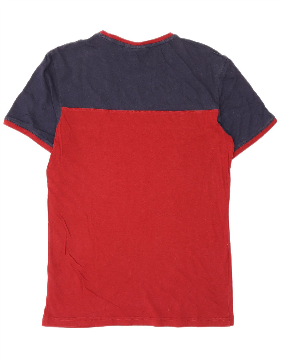 Fila Homme T-Shirt Top Petit Rouge Colourblock Coton