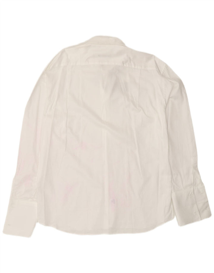 ROCCOBAROCCO Chemise formelle pour homme Taille 17 1/2 44 XL Blanc