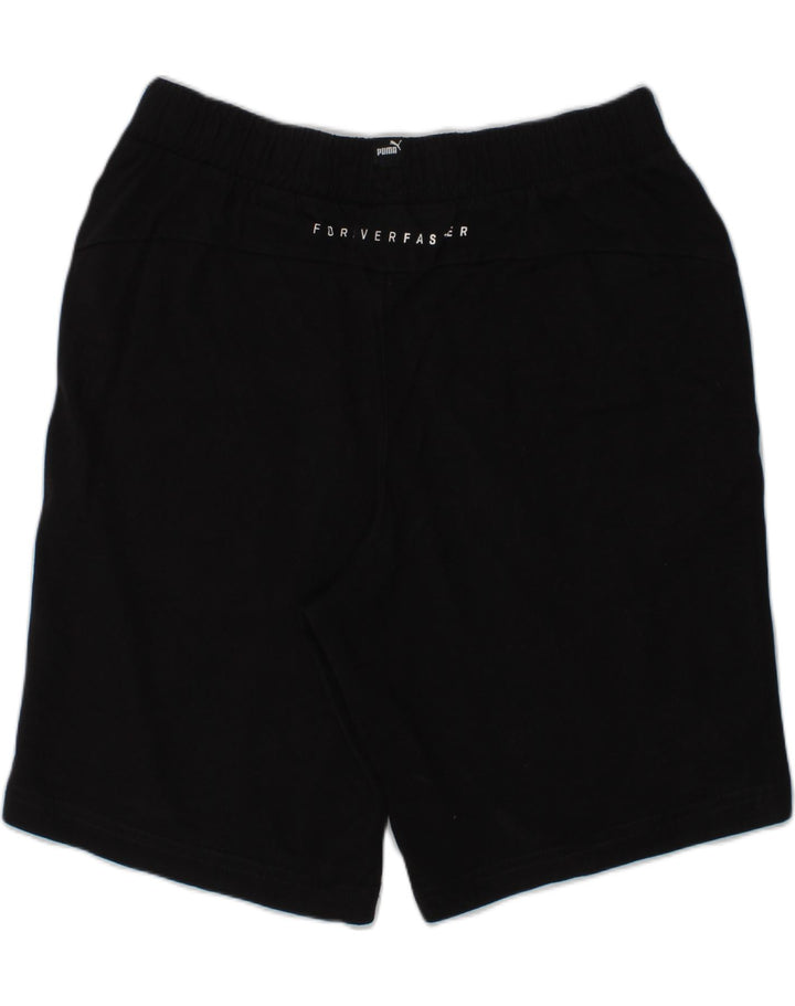 PUMA Boys Graphic Sport Shorts 9-10 Years Black Cotton | Vintage Puma | Thrift | Second-Hand Puma | Used Clothing | Messina Hembry 