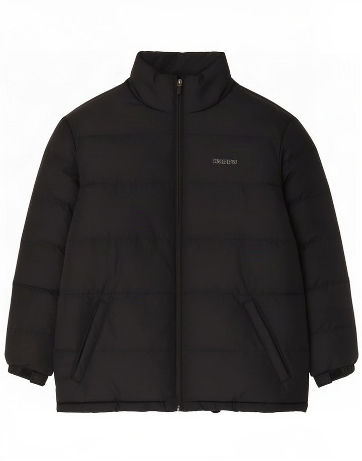 Kappa Veste matelassée graphique pour garçon 13-14 ans 2XL Noir Polyester