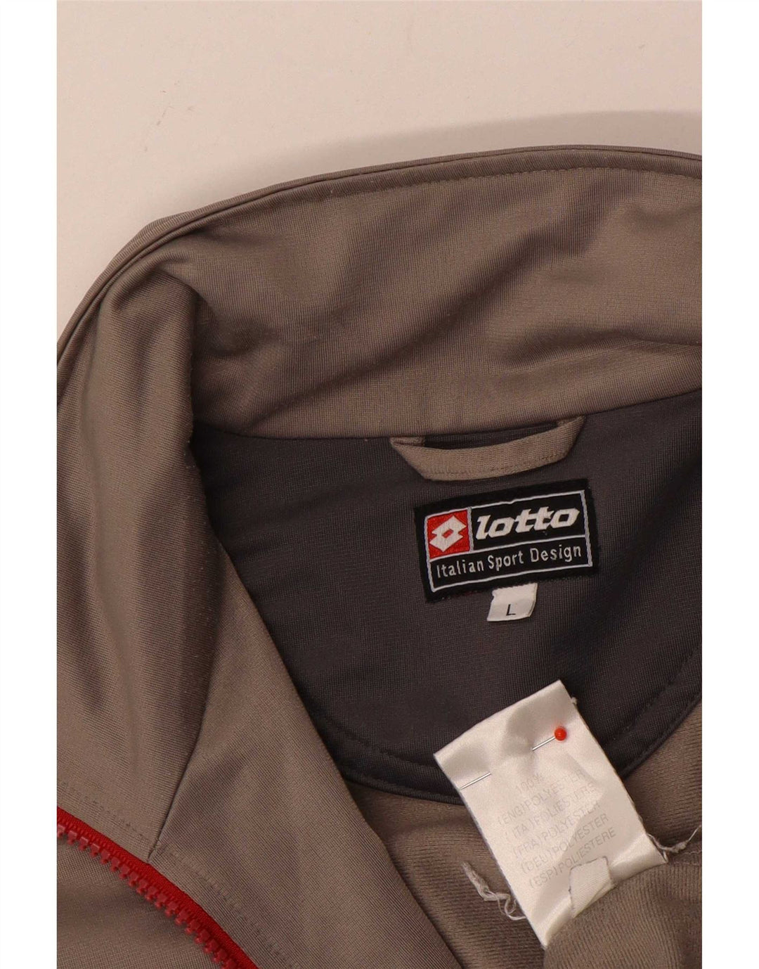 Lotto Veste de survêtement pour homme Taille L Gris Polyester