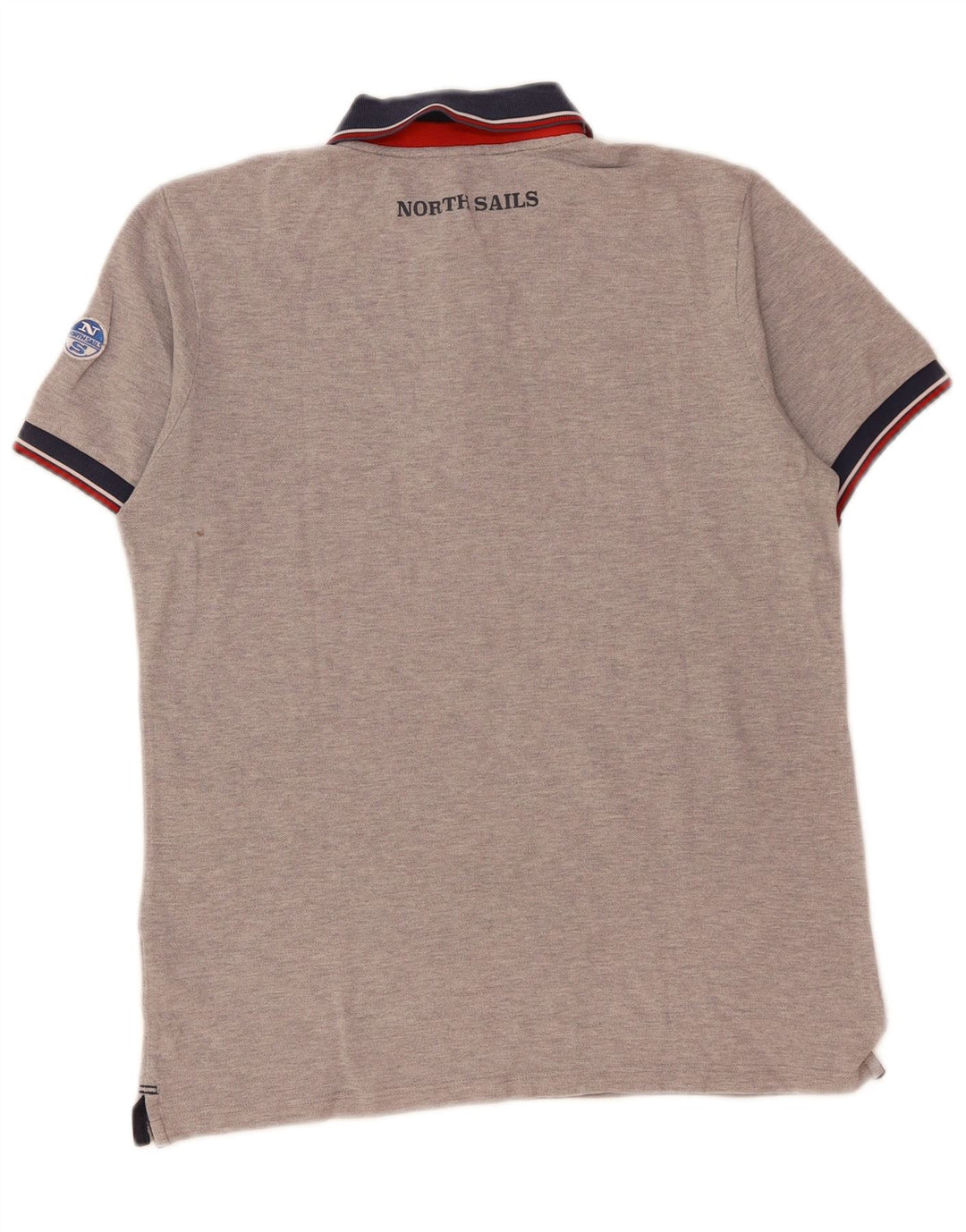 NORTH SAILS Polo Graphique Homme XS Gris Colorblock Coton