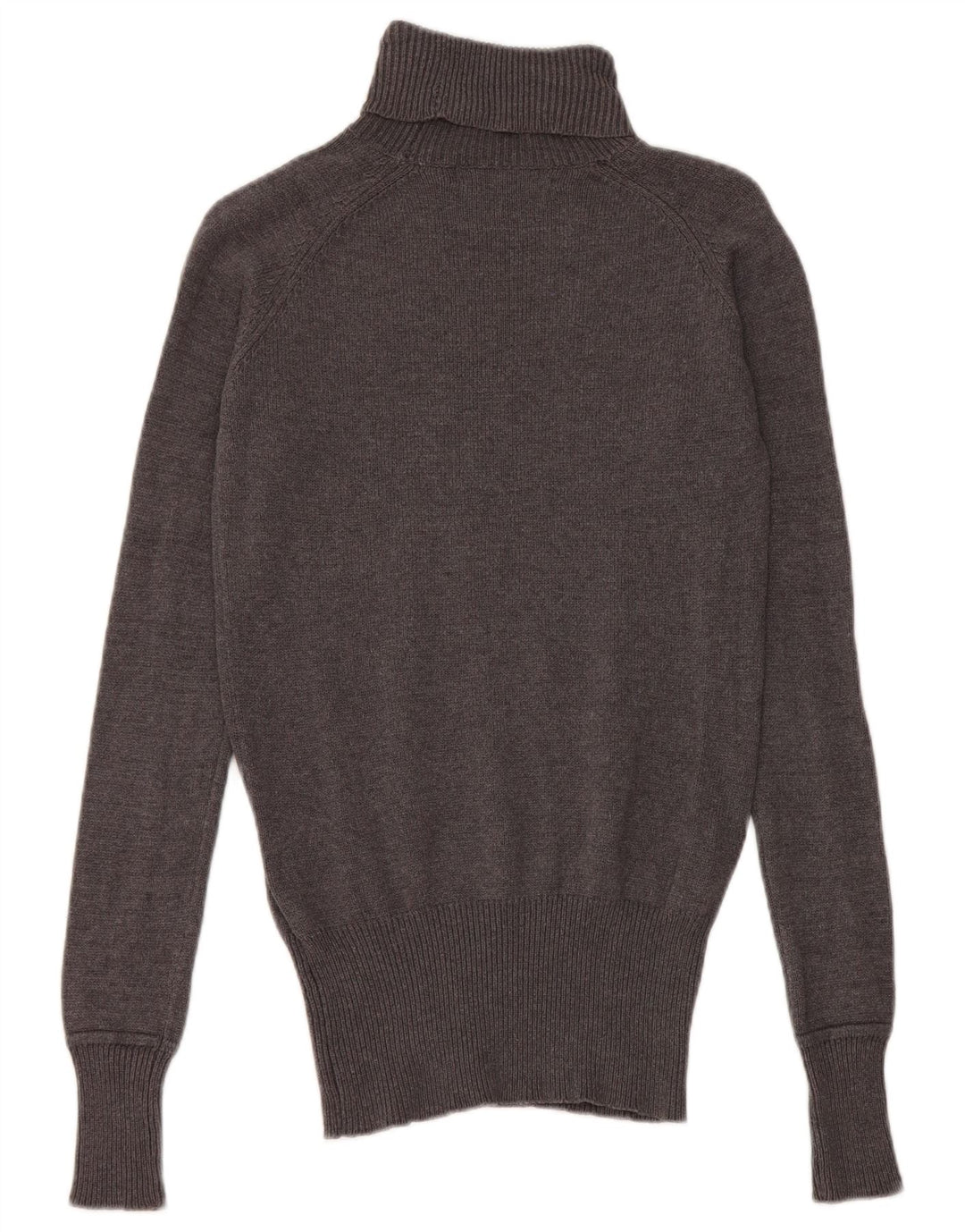 Zara Pull col roulé pour femme UK 12 Gris moyen Coton