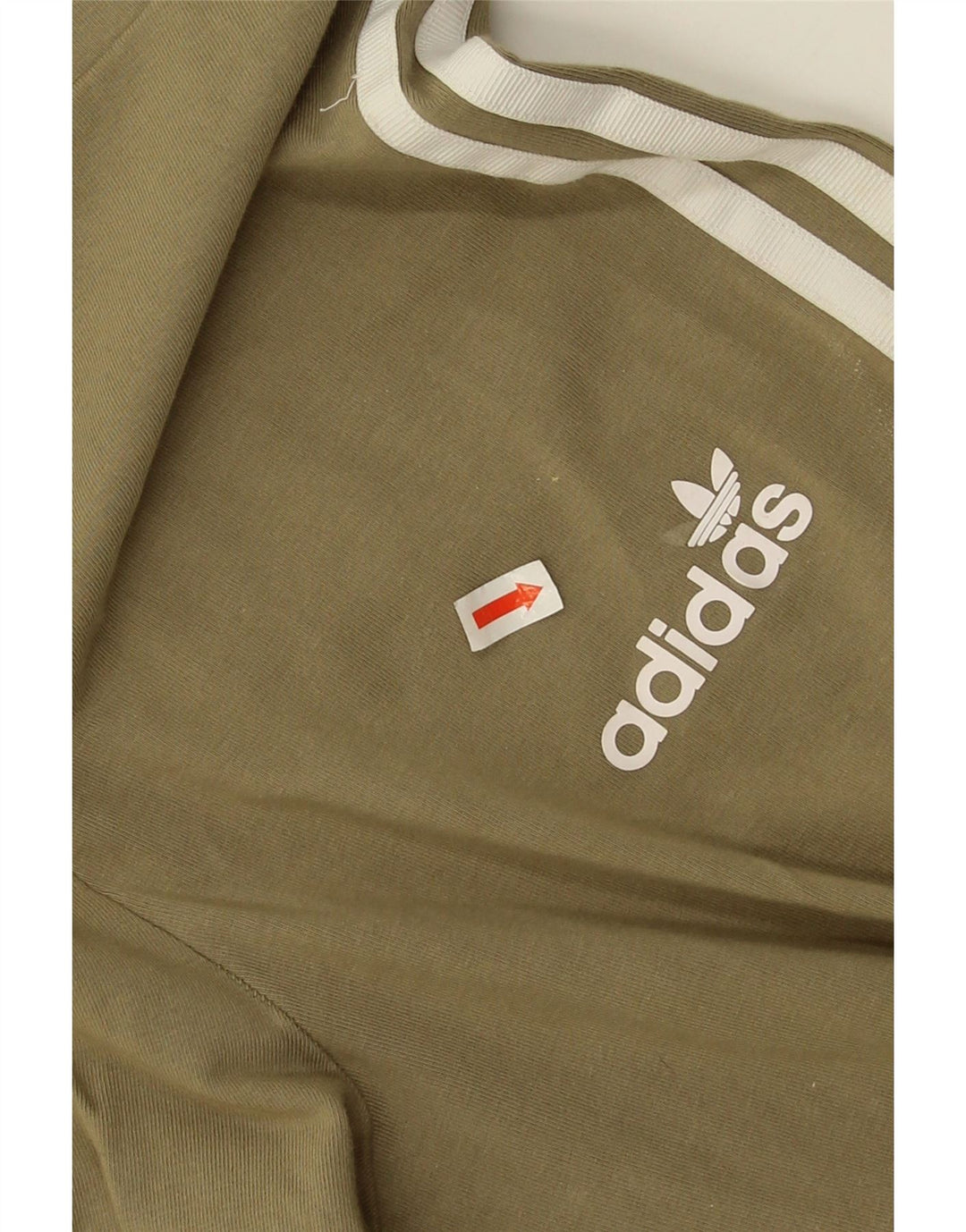 Adidas Leggings Femme UK 12 Coton Kaki Moyen