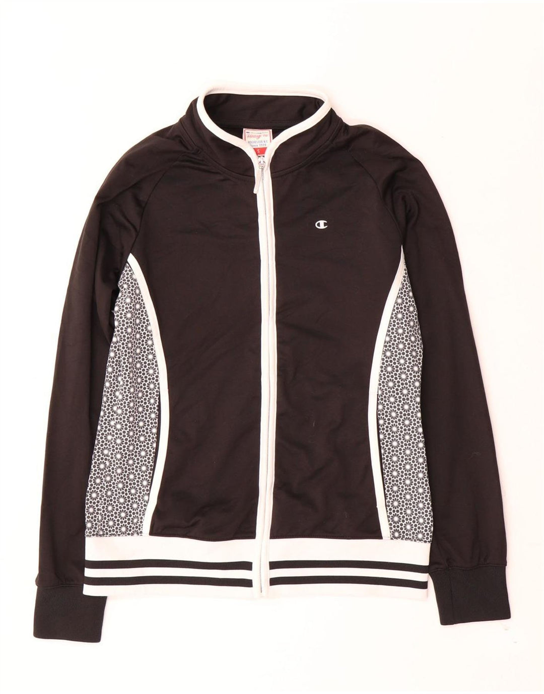Champion Veste de survêtement Heritage Fit pour femme UK 10 Small Noir
