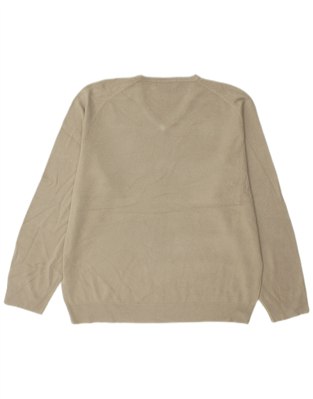 Marks & Spencer Pull col V pour homme en acrylique beige Large