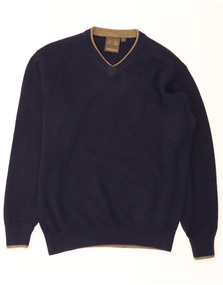 Musto Pull Col V Homme XL Bleu Marine