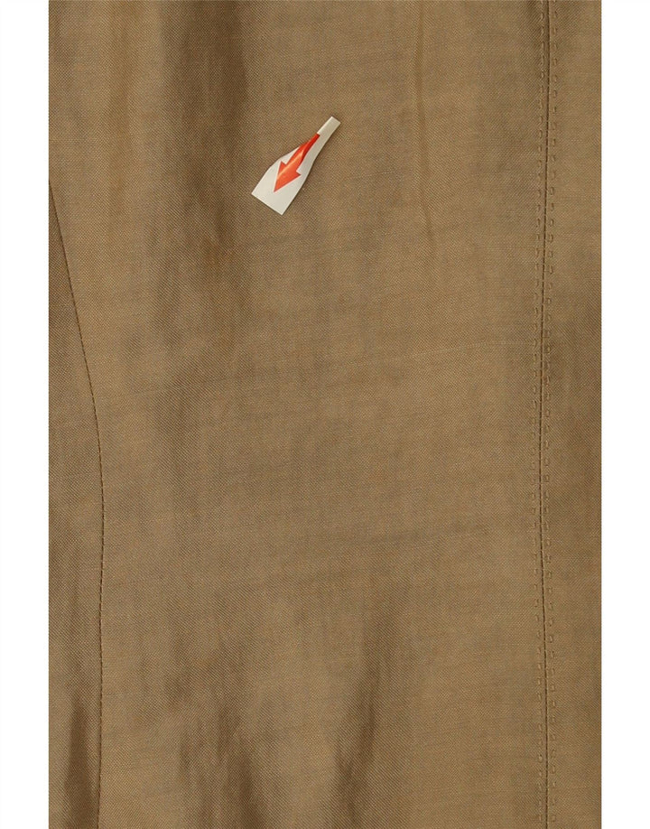 Zara Veste Blazer 1 Bouton Femme UK 12 Beige Moyen