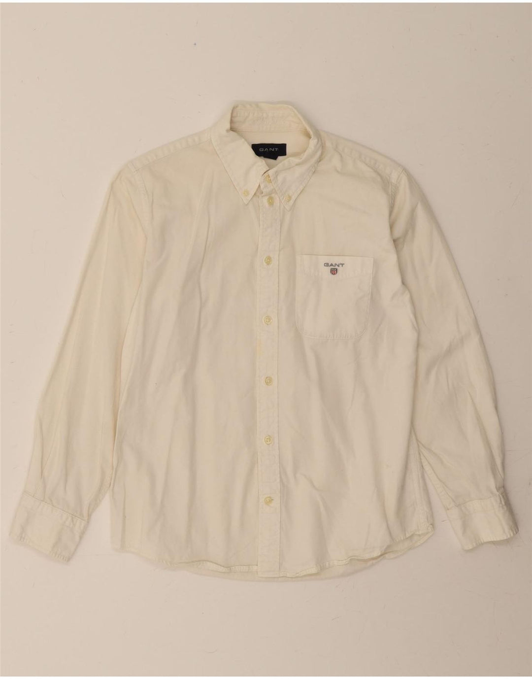 GANT Boys Shirt 11-12 Years XL Off White Cotton Vintage Gant and Second-Hand Gant from Messina Hembry 