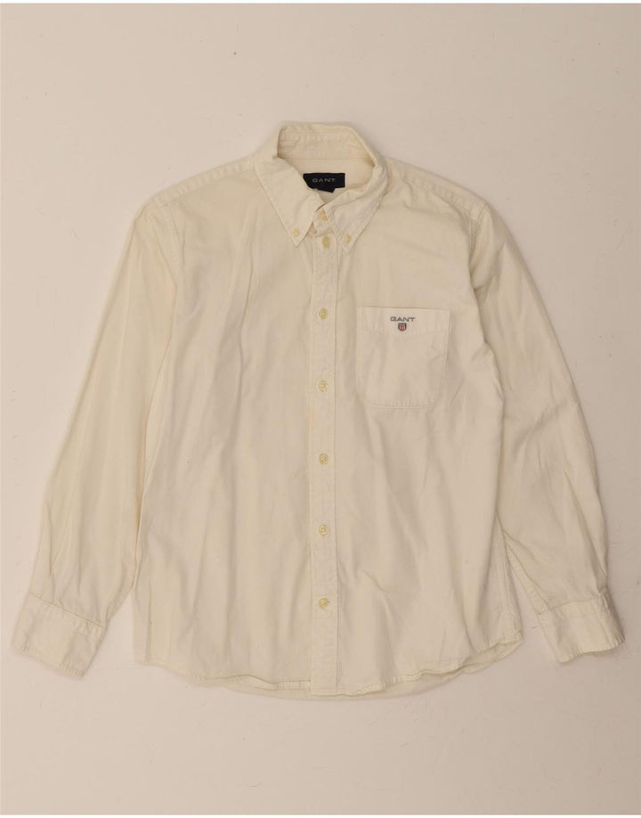 GANT Boys Shirt 11-12 Years XL Off White Cotton Vintage Gant and Second-Hand Gant from Messina Hembry 
