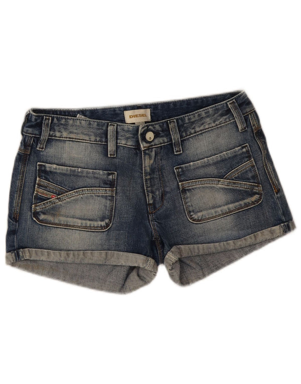 Short En Jean Diesel Femme W29 Bleu Moyen Coton