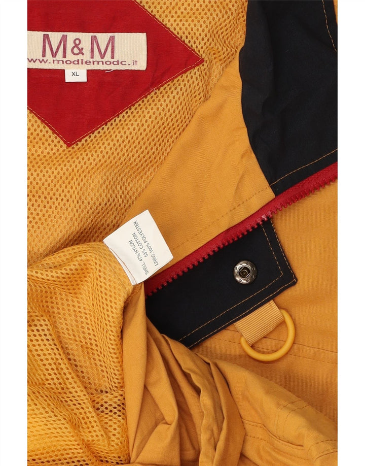 veste de pluie homme vintage UK 42 XL Nylon jaune