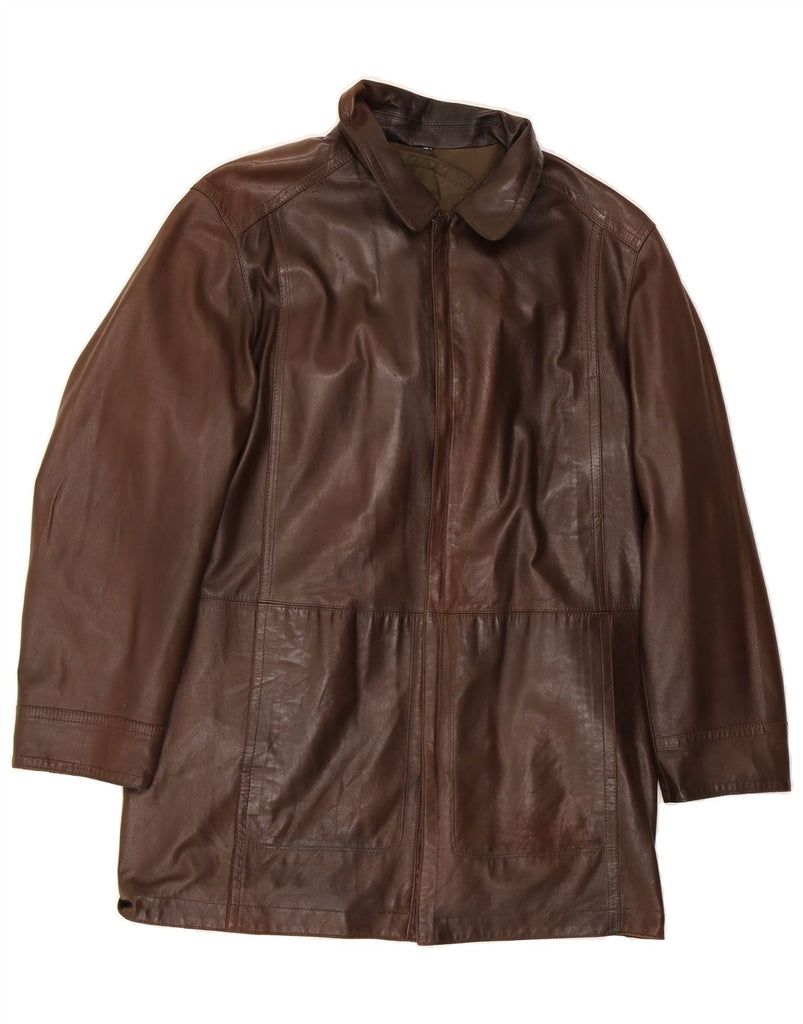 SALVATORE FERRAGAMO Mens Reversible Jacket IT 50 Large Khaki Colourblock Vintage Salvatore Ferragamo and Second-Hand Salvatore Ferragamo from Messina Hembry 