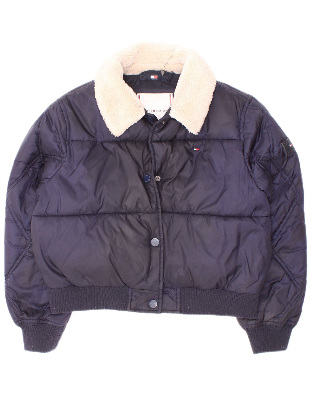 Tommy Hilfiger Veste matelassée fille 7-8 ans Bleu marine Polyester