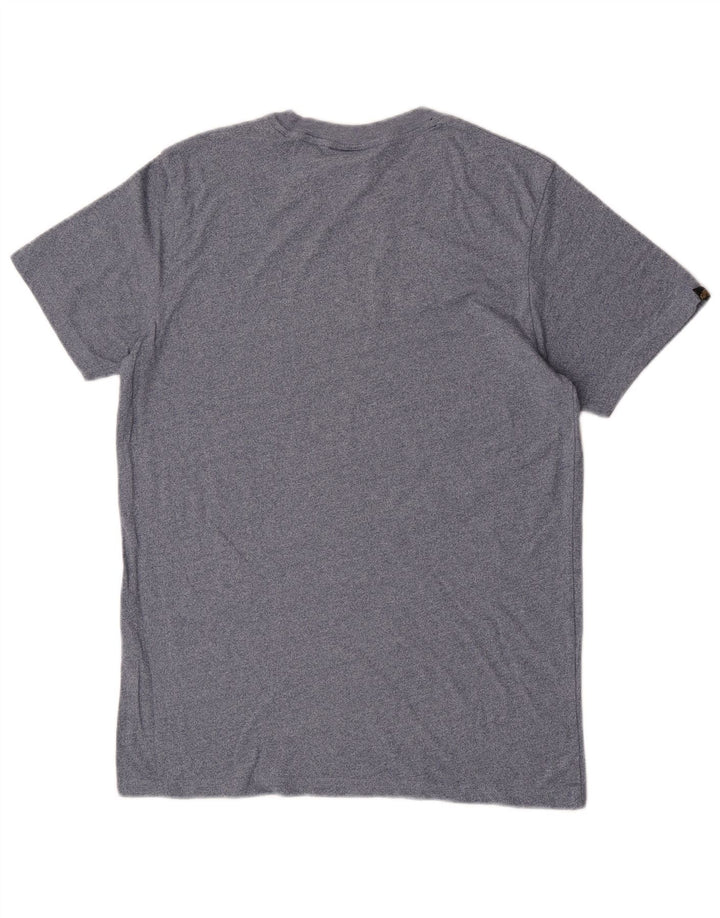 Superdry T-Shirt Graphique Homme Petit Bleu Coton