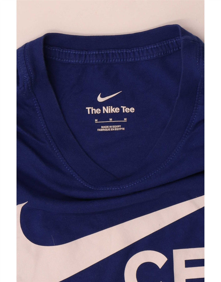 Nike T-Shirt Graphique Homme Bleu Moyen Coton