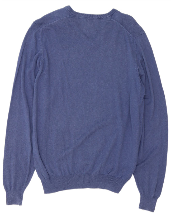 Marks & Spencer Pull Regular Fit Col V Homme Bleu Marine Moyen