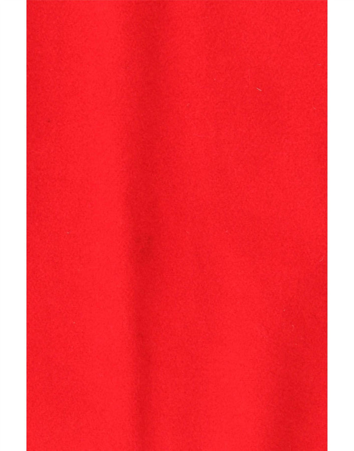 vintage Femme Cape Coat EU 36 Petite Laine Rouge