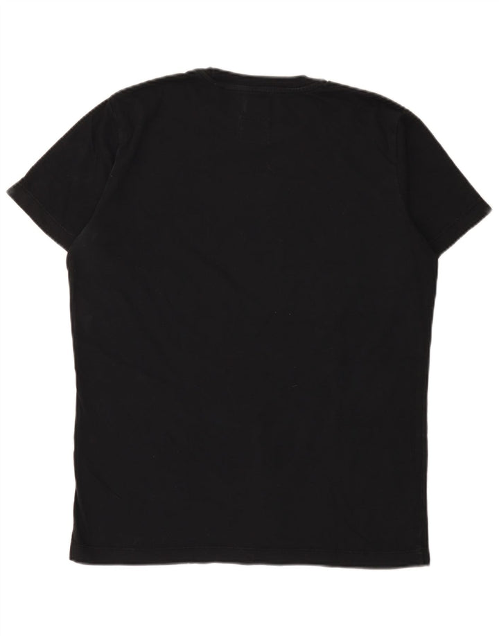 Diesel T-Shirt Graphique Homme Noir Moyen Coton