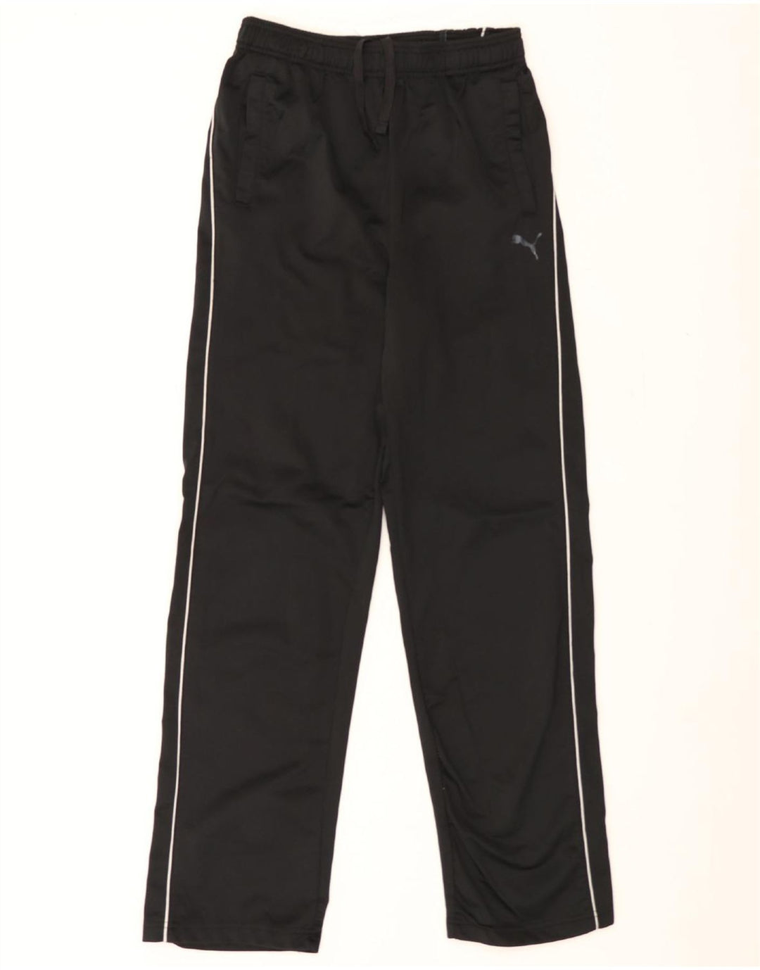PUMA Boys Tracksuit Trousers 15-16 Years XL Black Polyester Vintage Puma and Second-Hand Puma from Messina Hembry 