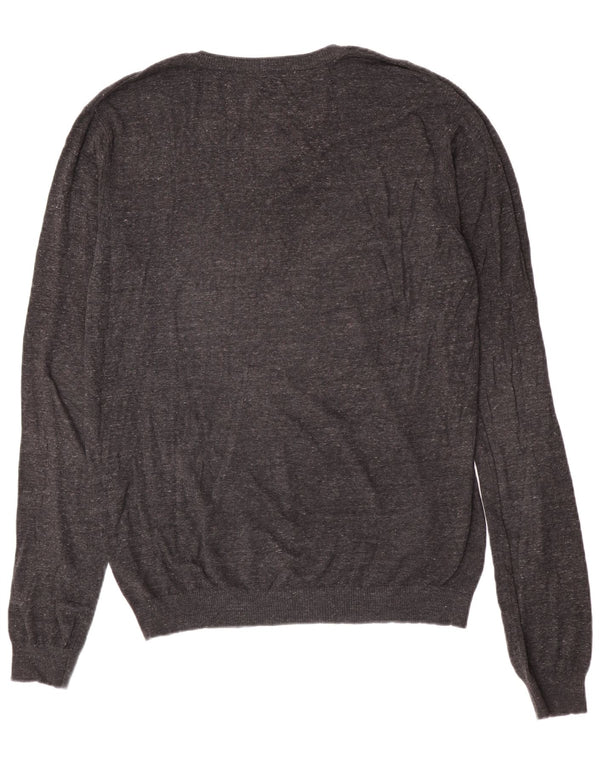 Diesel Pull col V pour homme 2XL Gris Coton