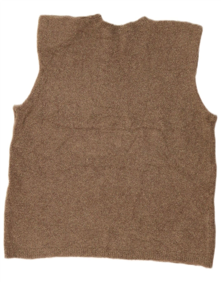 Zara Femme Débardeur UK 14 Medium Kaki Moucheté Polyamide