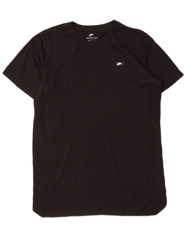 Nike T-shirt à manches courtes pour homme en coton noir Taille L