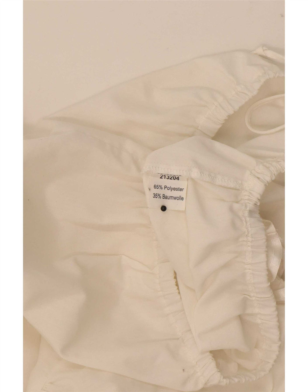 STOIBER Femmes Trachten Crop Top EU 36 Petit Blanc Polyester