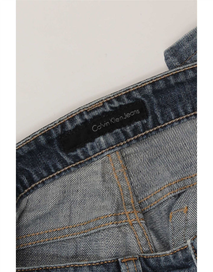Calvin Klein Jean droit vieilli W34 L28 pour homme Bleu