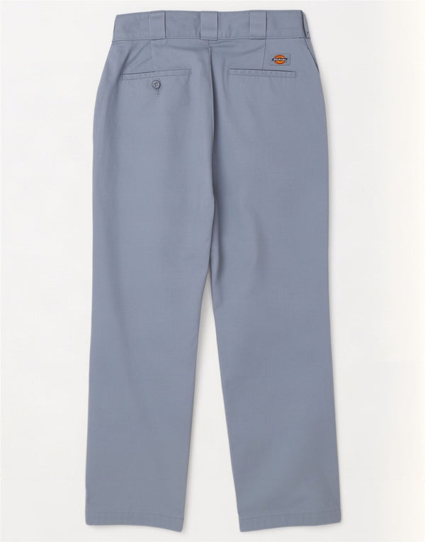 Dickies Pantalon Chino Droit Femme W26 L25 Bleu Polyester