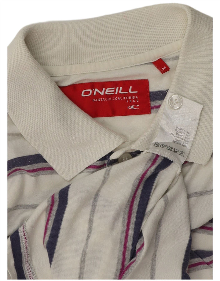O'Neill Polo Homme Coton Rayé Blanc Moyen
