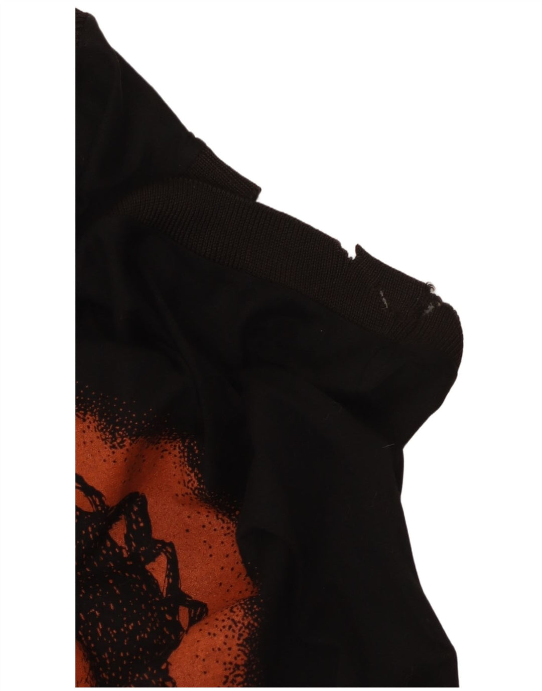 VINTAGE Robe bulle graphique sans manches pour femmes UK 14 Noir moyen