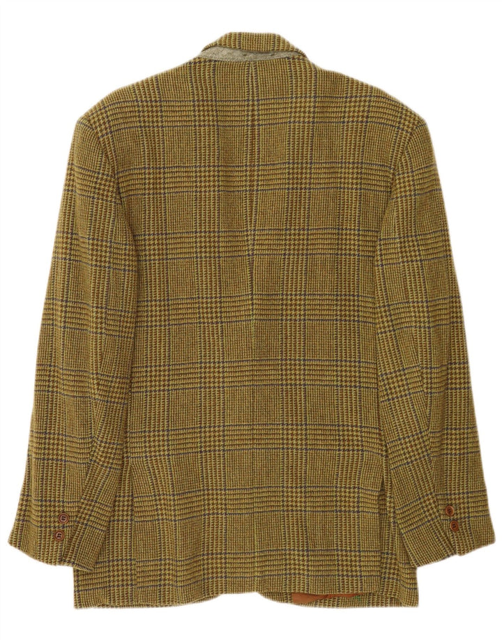 GB.PEDRINI Veste Blazer 2 Boutons Homme IT 50 Grand Pied-de-Poule Vert